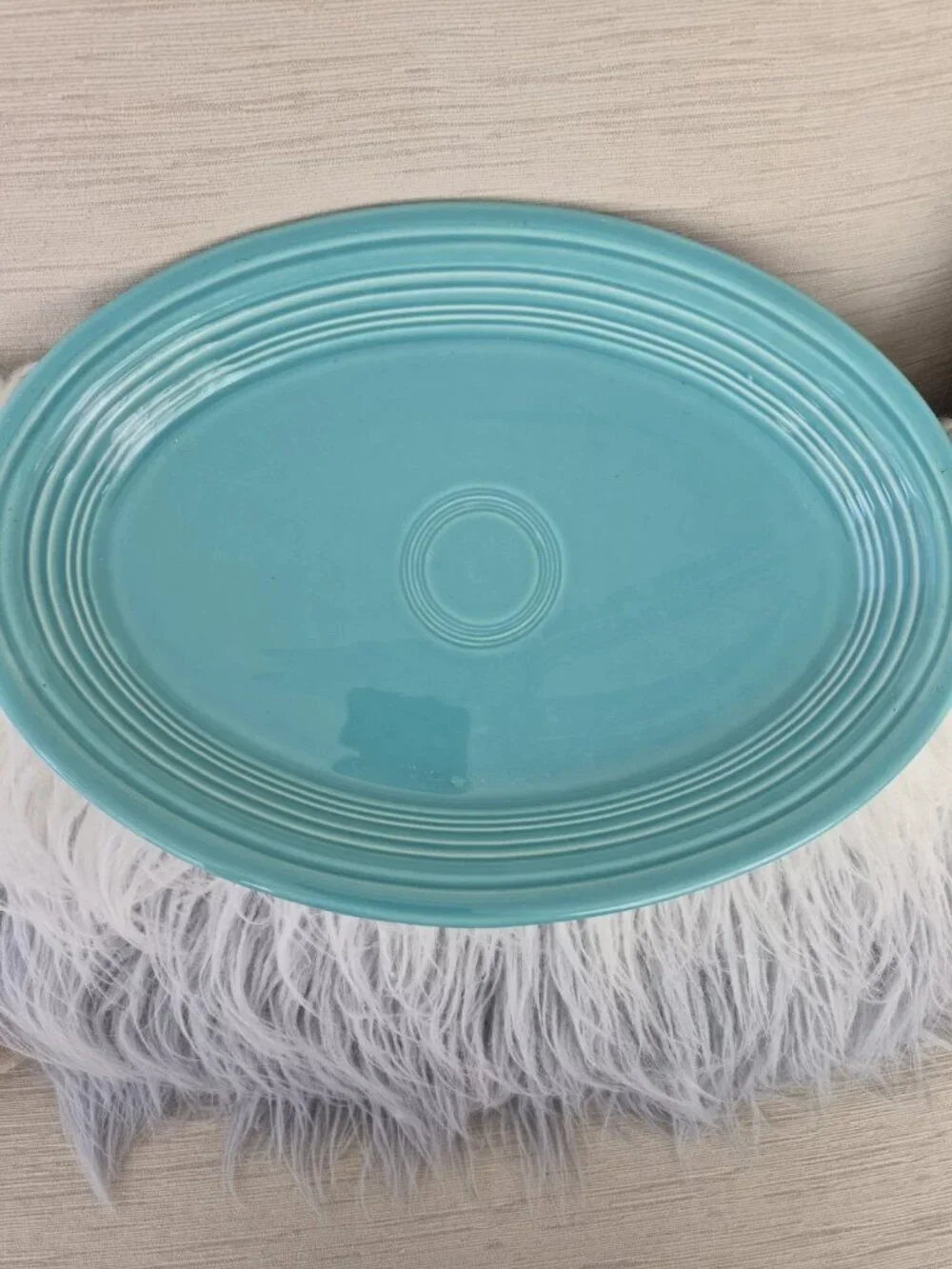 FIESTA Fiestaware Turquoise Blue Oval 13.5